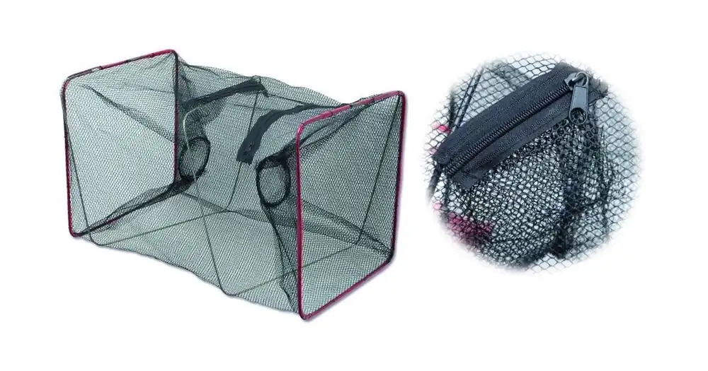 Autentický Zebco Vrš Baitfish and Crab Trap Square 44cm