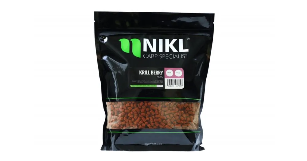Vrácení Zdarma Nikl Pelety KrillBerry s dírkou 1kg 18mm