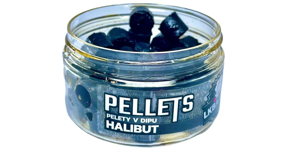 Zlevněný LK Baits Pelety v dipu Halibut 60g 12mm