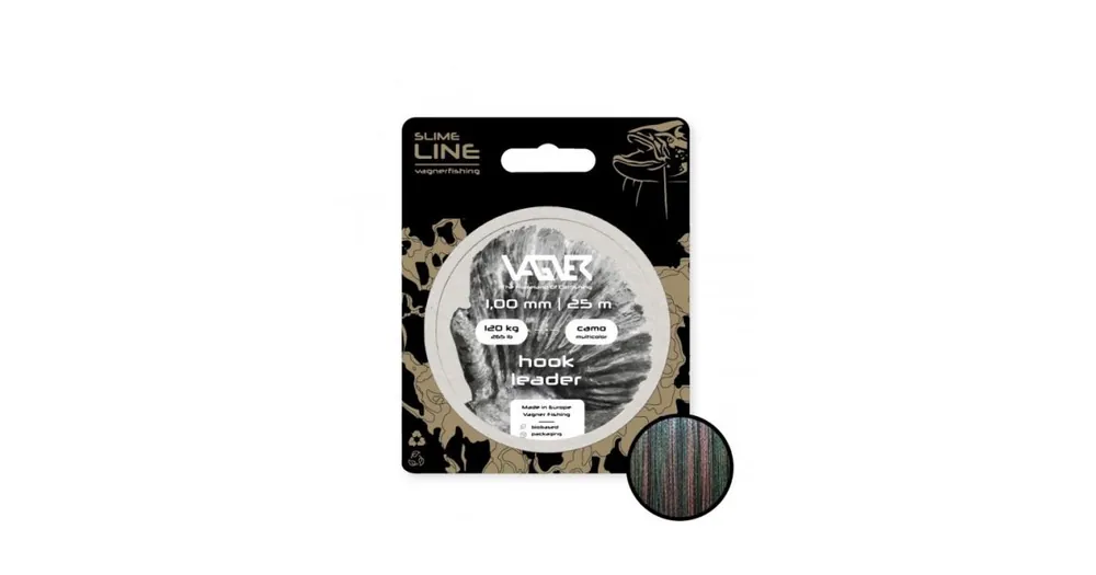 Vagner Šňůrka Hook Leader Camo Multicolor 25m 1,00mm 120kg Bezpečná Platba