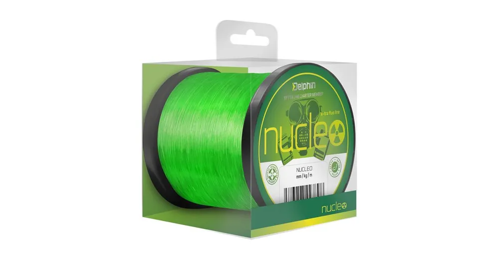 Delphin Vlasec NUCLEO Fluo zelený 1200m 0,30mm 7,7kg Nakupujte Hned