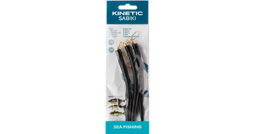 Vysoce Kvalitní Kinetic Návazec Sabiki Makk Velikost 6/0 Black