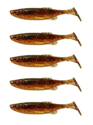 Vrácení Zdarma Savage Gear Gumová nástraha Fat Minnow T-Tail 10,5cm 11g Motoroil UV 5ks