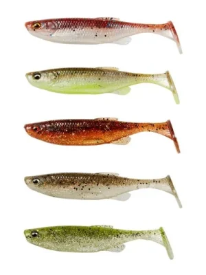 Cenový Hit Savage Gear Gumová nástraha Fat Minnow T-Tail 7,5cm 5g Clear Water Mix 5ks