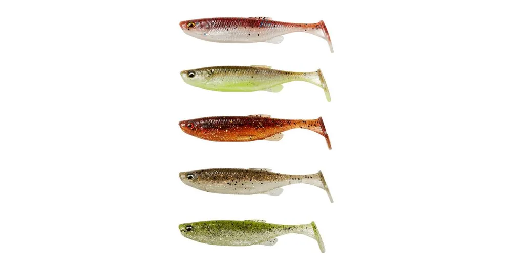 Cenový Hit Savage Gear Gumová nástraha Fat Minnow T-Tail 7,5cm 5g Clear Water Mix 5ks