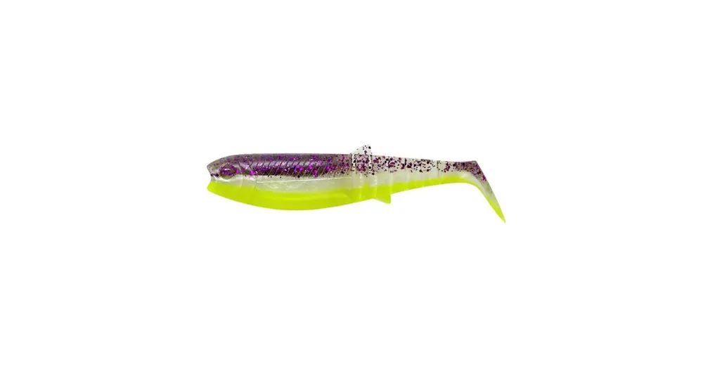 Zlevněný Savage Gear Gumová nástraha Cannibal Shad 6,8cm 3g Purple Glitter Bomb Fluo 5ks