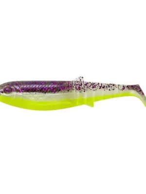 Cenová Bomba Savage Gear Gumová nástraha Cannibal Shad 8cm 5g Purple Glitter Bomb Fluo 5ks