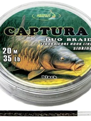 Cenový Hit Katran Šňůrka Duo Braided Hook Link Captura 20m 30lb 13,6kg