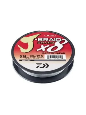 Aktuální Daiwa Šňůra J-Braid Grand X8 Gray-Light 135m 0,28mm 26,5kg