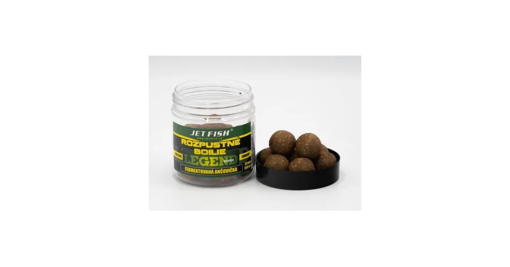 Značkový Jet Fish Boilies Legend Range Fermentovaná Ančovička 250ml 24mm