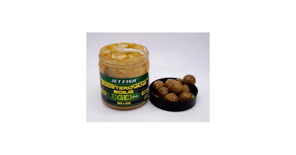 Cenový Hit Jet Fish Boosterované boilies Legend Range Rak&GLM 250ml 20mm