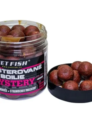 Ihned K Objednání Jet Fish Boosterované boilies Mystery Jahoda/Moruše 250ml 20mm