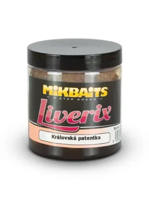 Mikbaits Boilies v dipu Liverix Královská patentka 250ml Akční Nabídka