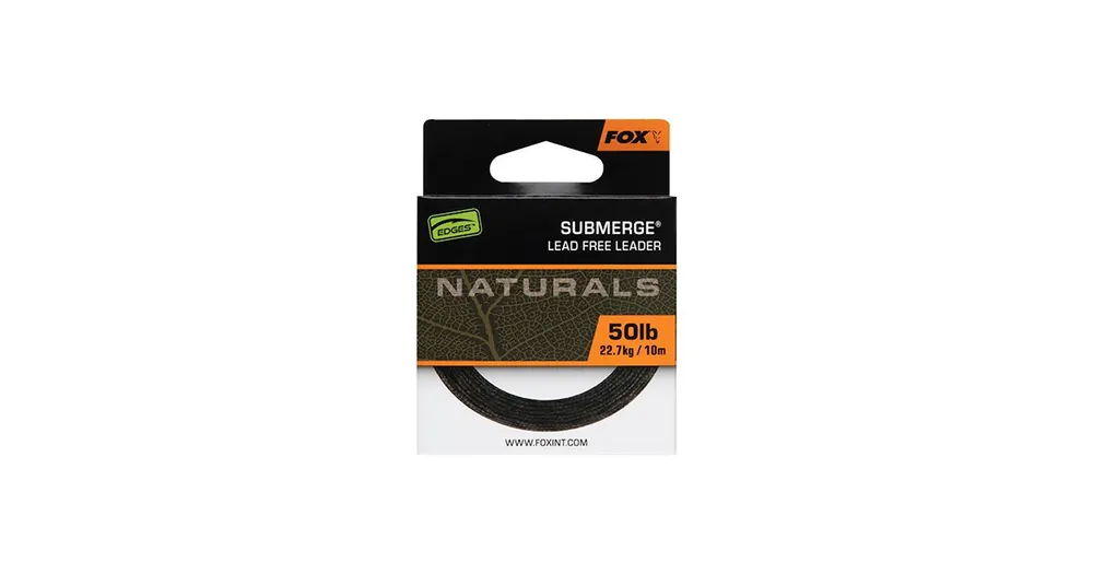 Značkový FOX Šňůrka Naturals Submerge Leader 10m 50lb 22,7kg
