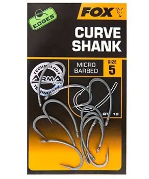 Víkendová Akce Fox háčky Edges Curve Shank Micro Barbed 10ks