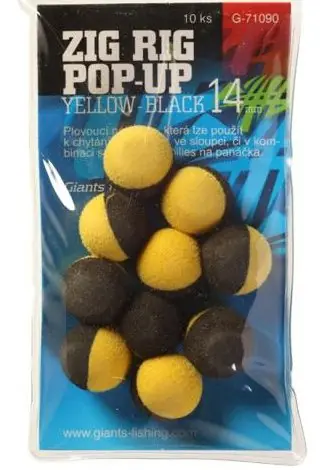 Výhodná Nabídka Giants Fishing pěnové plovoucí boilie Zig Rig Pop-Up 14mm