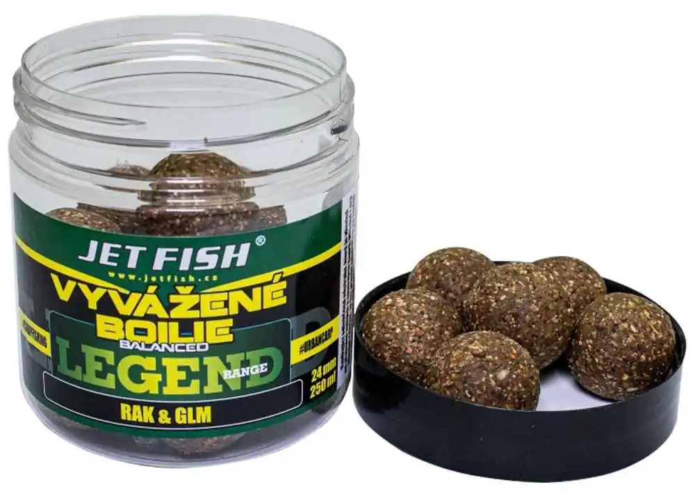 Top Prodej Jet Fish vyvážené boilie Legend Range 250ml - 20mm