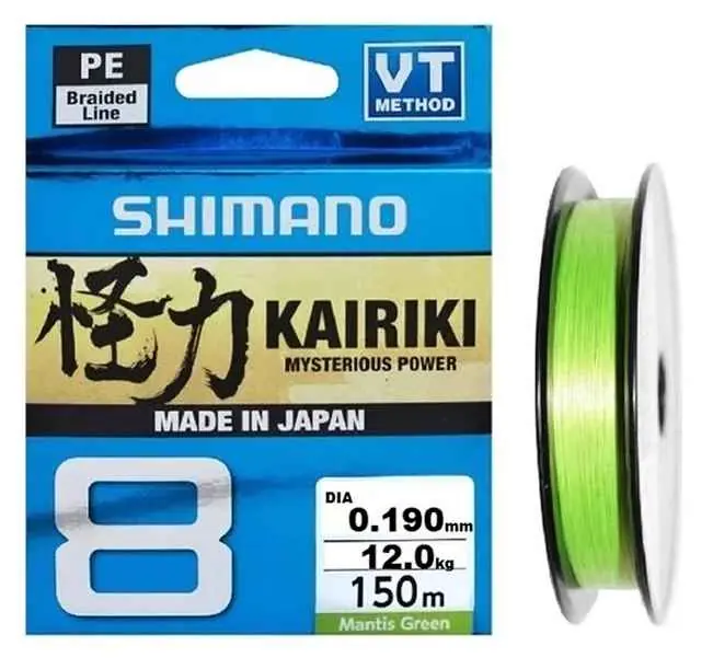 Bezpečná Platba Shimano šňůra Kairiki 8 Mantis Green 150m
