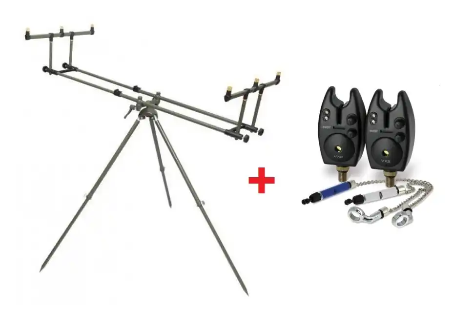 Nová Kolekce Zfish stojan Tripod Elite 3 Rods + 2x hlásič + 2x swinger