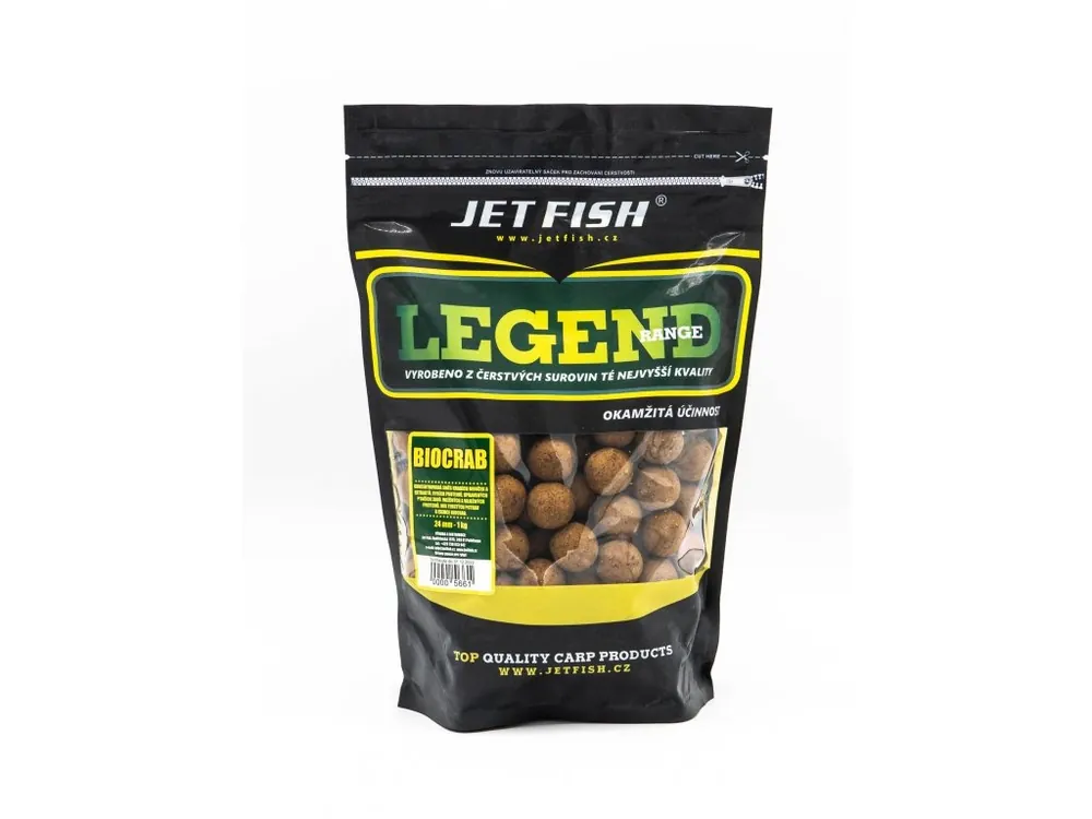 Jet Fish Boilie Legend Range - Biocrab - 20 mm Odeslání Ihned