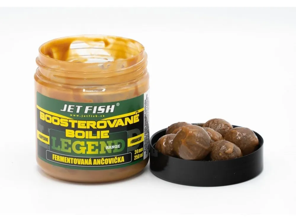 Jen Po Omezenou Doba Jet Fish Boosterované Boilie Legend Range - Fermentovaná Ančovička - 24 mm