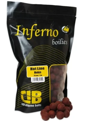 Víkendová Akce CARP INFERNO BOILIES HOT LINE - MEDÚZA 24mm 1kg