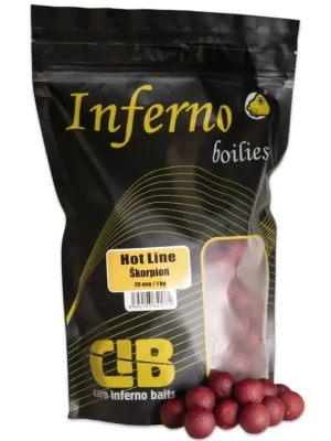 Poslední Šance CARP INFERNO BOILIES HOT LINE - ŠKORPION 20mm 1 kg