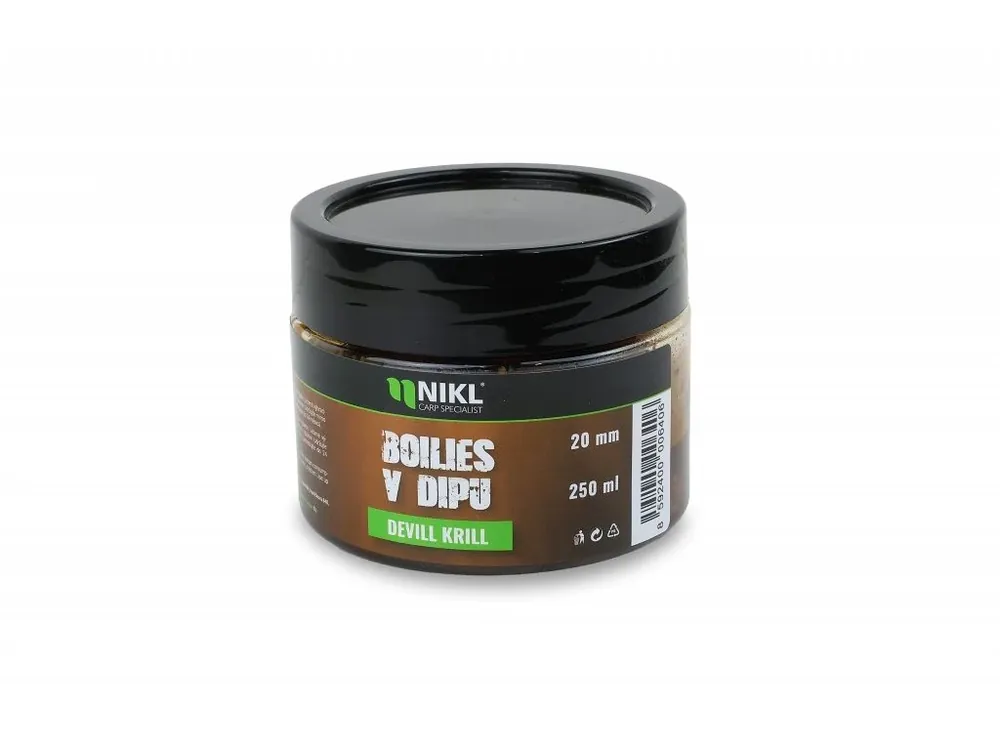 Nikl - Boilies v dipu Devill Krill - 24 mm, 250g Vrácení Zdarma