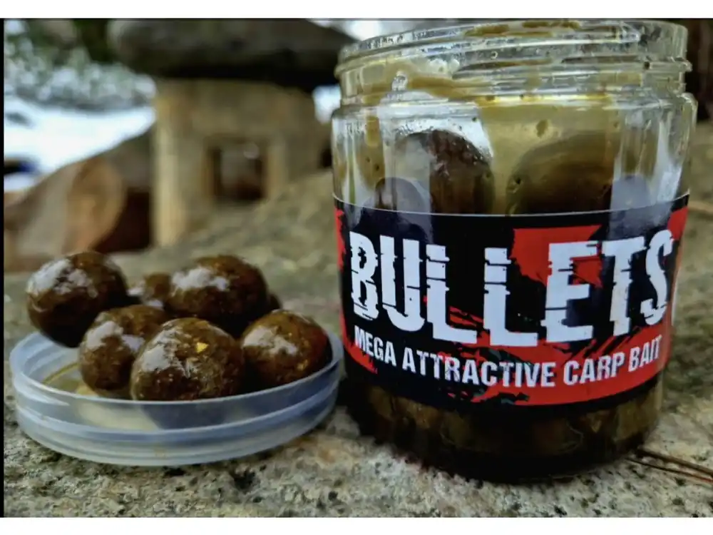 Vrácení Zdarma G.B.U. BULLETS BELACHAN - dipované boilies 20mm 200g