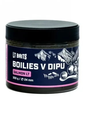 LT Baits Dipované Boilies Salmon LT 24 mm / 300 g Aktuální