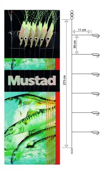 T91-4, Piscator X-White, Mustad, montáž 6 háčikov Objednat Nyní