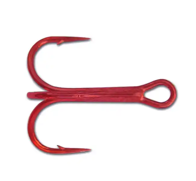 Značkový TR58NP-RB-8, trojháčik, 6ks, Mustad červený veľ. 8, barva blonde red