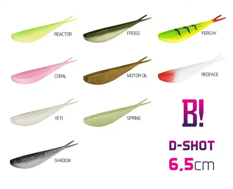 Umělá nástraha BOMB! D-SHOT / 5ks 10,5cm/Motor Oil Expresní Doručení