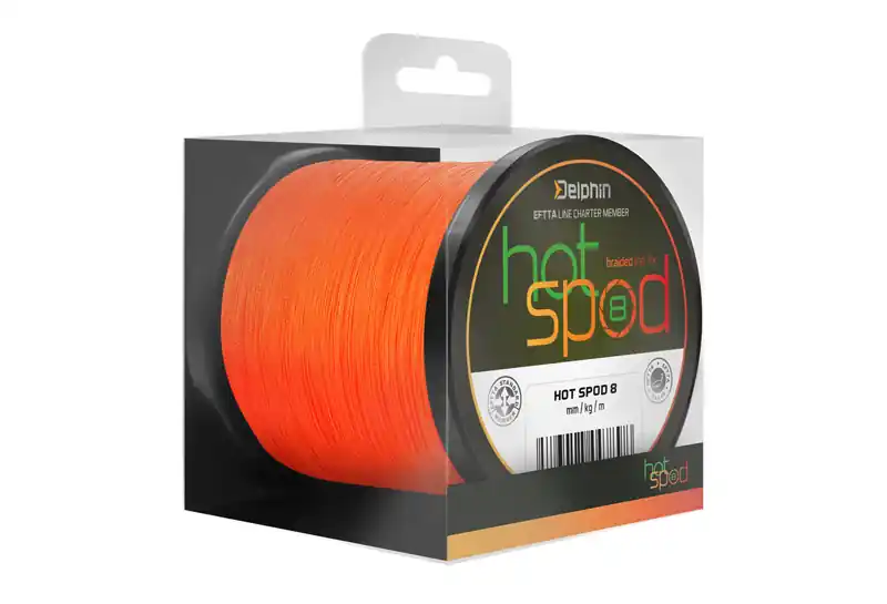 Výprodej Delphin HotSPOD 8 / oranžová 0,14mm 9,60kg 300m