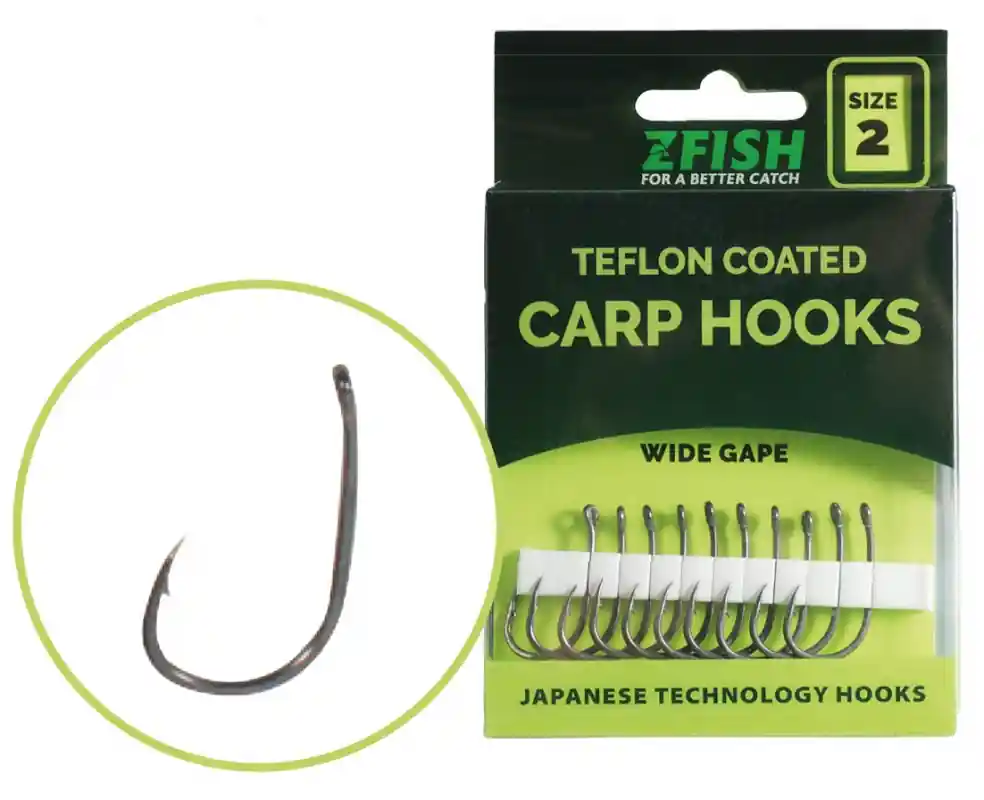 Zfish Teflonové Háčky Wide Gape, 6 Sleva