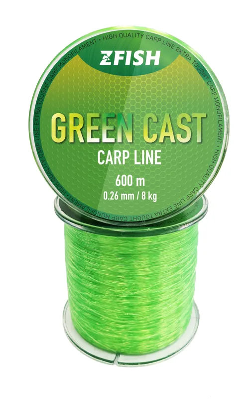ZFISH Vlasec Green Cast Carp Line 600m, 0,30 mm Výhodná Nabídka