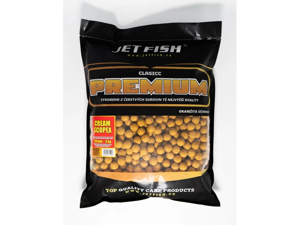 Premium clasicc boilie 5kg - 20mm : CREAM / SCOPEX Dokud Zásoby Vydrží