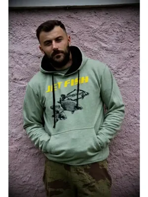 Cenový Hit Mikina žíhaná Jet Fish : vel. M