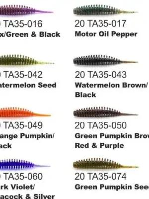Dipované umělé nástrahy FishUP Tanta 3,5-9cm 5ks barva: Green Pumpkin Seed Autentický