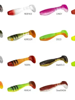 Značkový Umělá nástraha Delphin KARMA UVs / 5ks 10cm/GREENCH