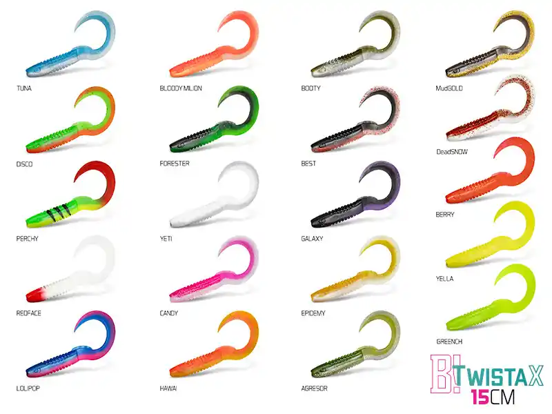 Odeslání Ihned Umělá nástraha Delphin TwistaX Eeltail UVs / 5ks 15cm/HAWAI