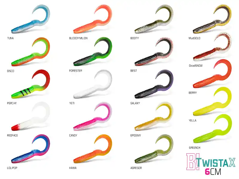 Bezpečná Platba Umělá nástraha Delphin TwistaX Eeltail UVs / 5ks 6cm/DISCO