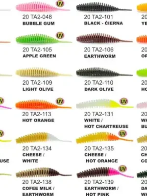 Novinka Dipované umělé nástrahy FishUP Tanta 51mm-2,0 "/ 9ks Barva: Cheese / White