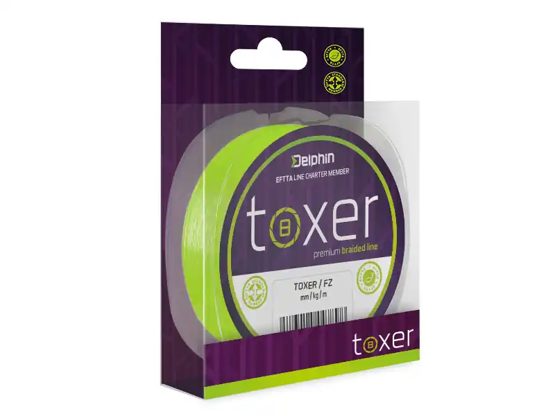 Bezpečná Platba Delphin TOXER / fluo zelená 0,20mm 11kg 80m