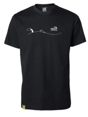 Tovární Cena Tričko Geoff Anderson Organic Tee pollution black Velikost: XXXXL