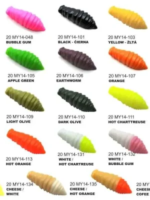 Finální Výprodej Dipované umělé nástrahy FishUP Maya 3,5cm / 2,2g - 8ks Barva: Orange
