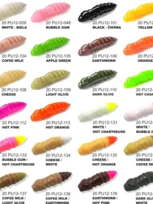 Dipované umělé nástrahy FishUP Pupa 30mm / 10ks Barva: White / Hot Chartreuse Finální Výprodej