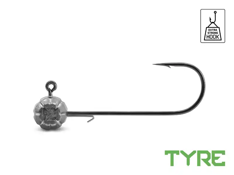 Přímo Od Výrobce Jigová hlava s držákem Delphin TYRE / 5ks 20g-4/0