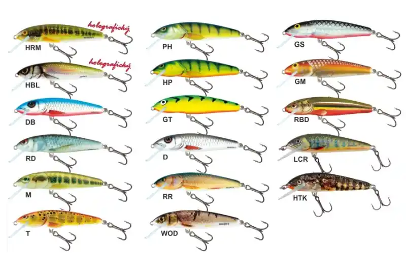 Salmo rybářské woblery Minnow M6S barva HTK Výhodná Nabídka