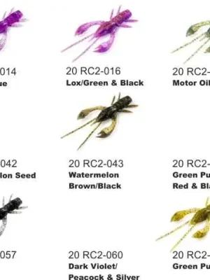 Dipované umělé nástrahy FishUP Real Craw 2-48mm 7ks barva: Green Pumpkin Brown/Red & Purple Odeslání Ihned